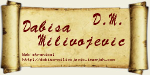 Dabiša Milivojević vizit kartica